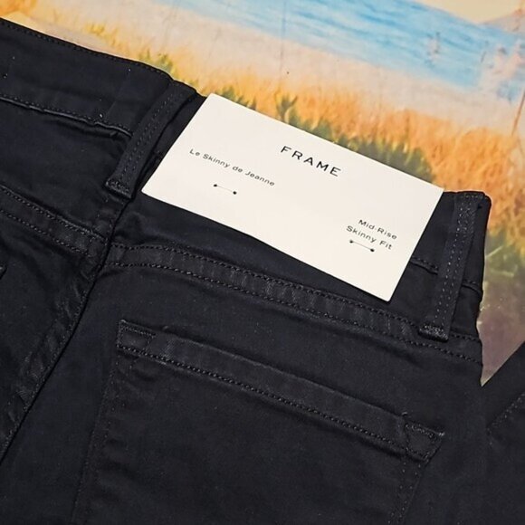 FRAME Denim Le Skinny Raw Hem Jeans Size 24 New - Picture 7 of 9